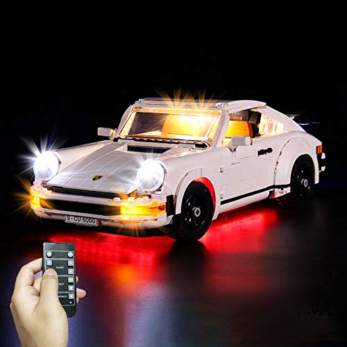 Juego de luces LED para Lego 10295, kit de iluminación compatible con Porsche 911 Targa, modelo de bloques de construcción de cuerpo ancho, juguetes para niños, regalo (no incluye juego de Lego),B