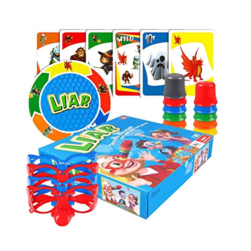 Juego De Mesa De Fibra, Juego De Mentiroso Con Gafas Y Cartas Divertidas, Juego De Cartas De Póquer, Nariz En Crecimiento, Juguetes Interactivos Familiares Interesantes Para Niños, Adultos, Familia