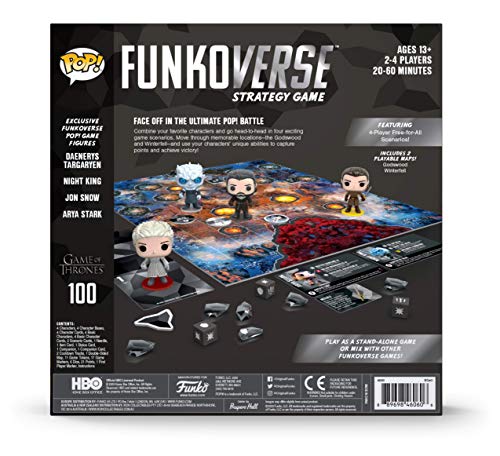 Juego de Tronos Funkoverse 100 Unisex Juego de Mesa Standard, Vinilo,