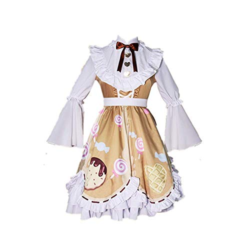 Juego Identity V Mechanic. Candy Girl Cosplay Costume Disfraz Uniforme Escolar Lolita Vestido de Princesa gótica Trajes de Falda Lindos Carnaval de Halloween