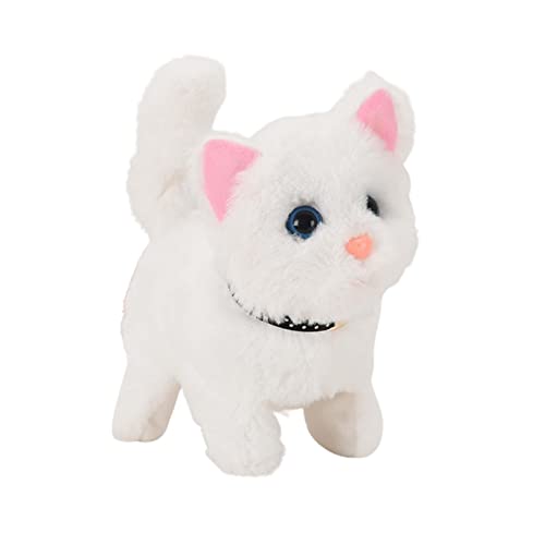 Juguete de Gatita Interactiva, Gatito Peluche Electrónico Gato Interactivo Puede Caminar y Maullar, Furreal Friends Gatito Gato Juguete Regalo para Bebé Niños