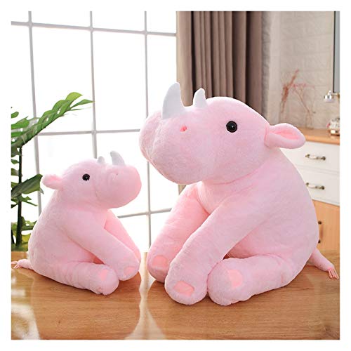 Juguete de peluche Muñecas de rinoceronte de dibujos animados Rinoceronte Rinoceronte Rhinoceros Rinoceronte Peluche Muñeca Juguete Bebé Durmiente Muñeca Decoración de la habitación regalo de cumpleañ