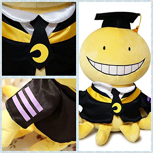 Juguete de peluche para el aula, pulpo divertido Koro Sensei, muñeca de peluche Plushie para aficionados al anime niños (tipo 1, 30 cm)