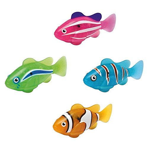 Juguete electrónico realista mini robótico pescado natación robots pescado para niños 4pcs