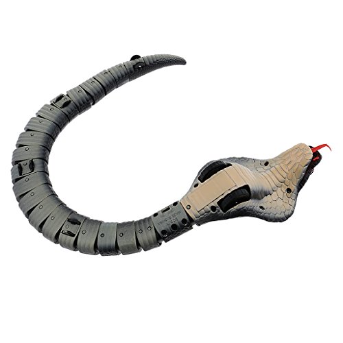 Juguete Serpiente de Cascabel Modelo de Control Remoto Juguete de Truco Broma - Negro