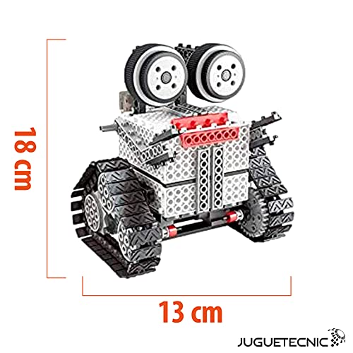 JUGUETECNIC │ Kit de Robots 4 en 1 | Robótica Stem teledirigidos para Montar │ Juguetes de construcción para niños │ 233 Piezas