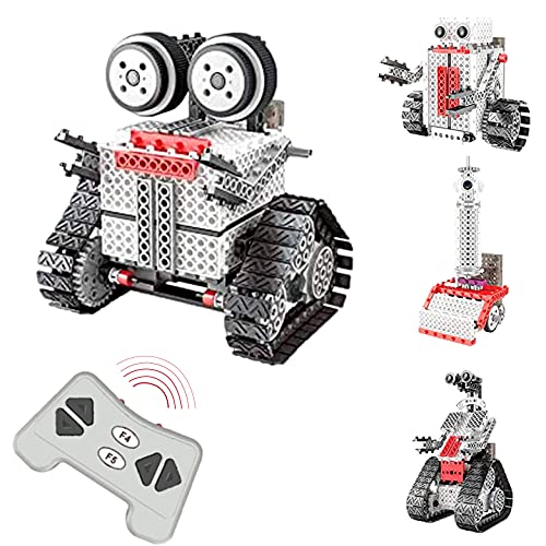 JUGUETECNIC │ Kit de Robots 4 en 1 | Robótica Stem teledirigidos para Montar │ Juguetes de construcción para niños │ 233 Piezas