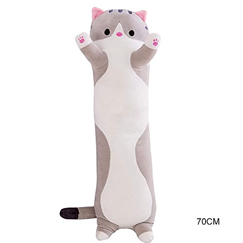 Juguetes de peluche, Muñeca de gato de felpa de peluche de almohada de peluche, linda muñeca de gatos de peluche suave almohada de juguete de regalo para niños novia