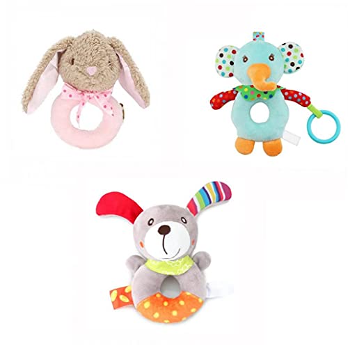 Juguetes de saqueador de bebé, Juguetes de Cochecito Infantil Colorido Juguetes para automóviles Lavables, Juguetes para Colgar para niños para Cuna con Anillo de traqueteo, Espejo