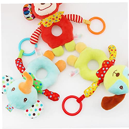 Juguetes de saqueador de bebé, Juguetes de Cochecito Infantil Colorido Juguetes para automóviles Lavables, Juguetes para Colgar para niños para Cuna con Anillo de traqueteo, Espejo