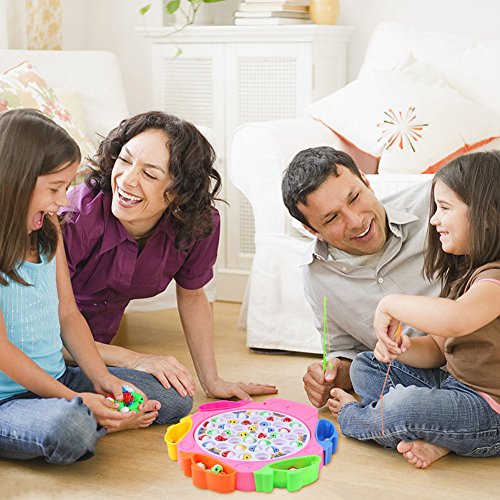 Juguetes Niños 3 Años Juegos de Mesa de Pesca Musical con Caña de Pescar Juegos de Mesa niños 3 Años Educativos Juguetes para Niños Niñas 3 4 5 6 Años Regalos Navidad