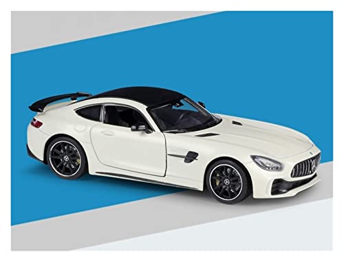 JULAN 1:24 Mercedes-Benz Amg GT r Alloy Metal Diecast Cars Modelo Inital Juguete Coche Niños Niños Niños Juguetes Colección Toy Tools Regalo LjuL (Color : AMG GTR White)