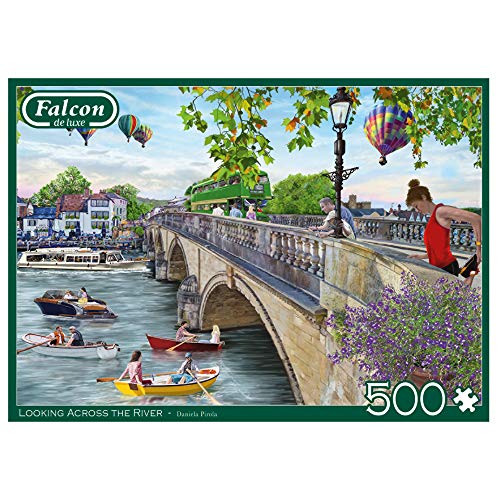 Jumbo- Looking Across The River-500 Piece Rompecabezas, Multicolor (11287)