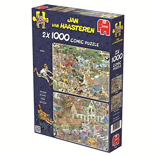 Jumbo - Puzzle Safari & Storm, 2 x 1000 Piezas (619001)