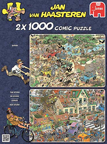 Jumbo - Puzzle Safari & Storm, 2 x 1000 Piezas (619001)