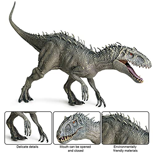 Jurassic Indominus Rex Dinosaurio Figuras de acción de Juguete, Boca Abierta Dinosaurio Mundo Animales Modelo Chico Juguete Regalo, Dinosaurio cumpleaños Fiesta Suministros