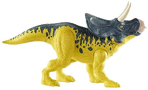 Jurassic world - Estuche salvaje de Dino Escape GWD00 con dinosaurio Zuniceratops (15 cm)