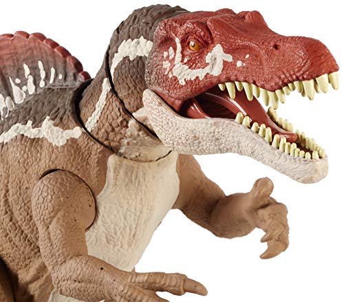 Jurassic World Spinosaurus Masticador Dinosaurio Articulado, Figura De Juguete para Niños + Feeding Frenzy Indominus Rex, Mini Dinosaurios De Juguete para Niños Y Niñas + 4 Años (Mattel Gmt90)