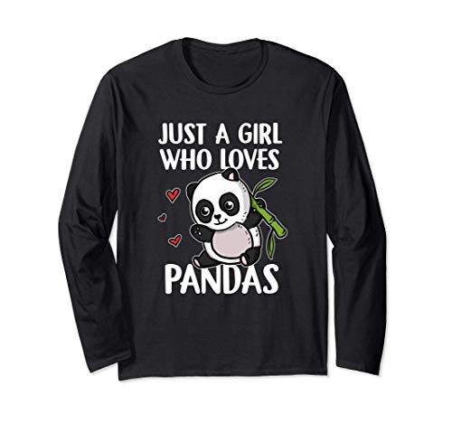 Just A Girl Who Loves Pandas Lindo Disfraz De Panda Manga Larga