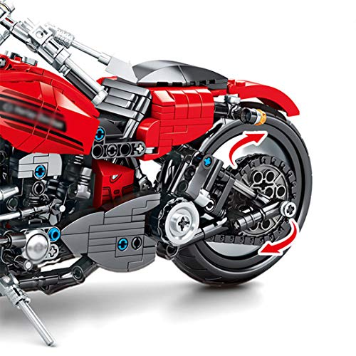 JYFLY Juego de construcción de moto para Harley, técnica de carreras, compatible con Lego Technic – 782 bloques de construcción