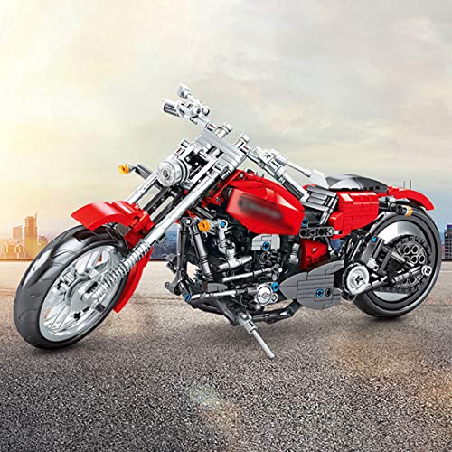 JYFLY Juego de construcción de moto para Harley, técnica de carreras, compatible con Lego Technic – 782 bloques de construcción