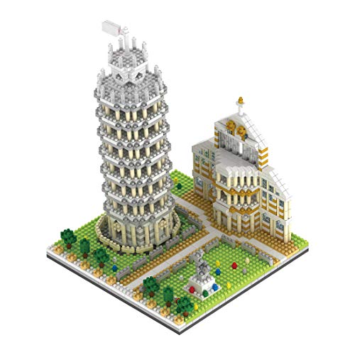 JYFLY Pisa Bausteine - Juego de construcción de 1944 minibloques italianos para arquitectura, modelo de arquitectura compatible con Lego