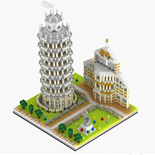 JYFLY Pisa Bausteine - Juego de construcción de 1944 minibloques italianos para arquitectura, modelo de arquitectura compatible con Lego