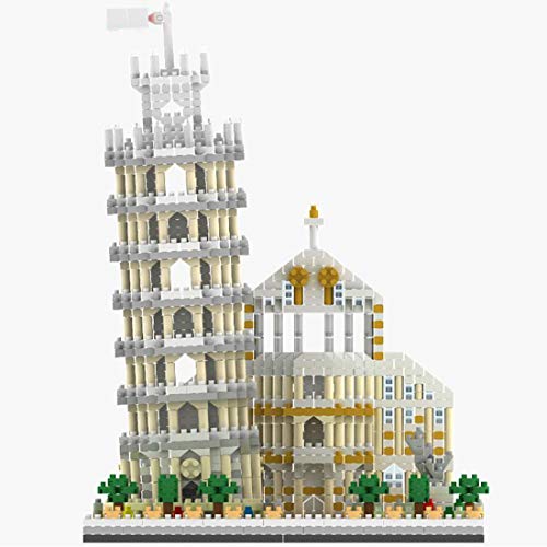 JYFLY Pisa Bausteine - Juego de construcción de 1944 minibloques italianos para arquitectura, modelo de arquitectura compatible con Lego