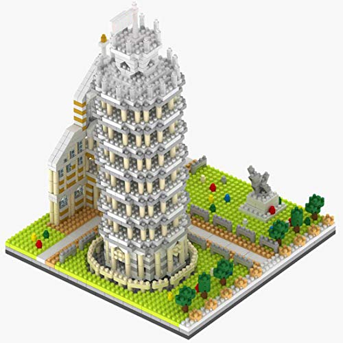 JYFLY Pisa Bausteine - Juego de construcción de 1944 minibloques italianos para arquitectura, modelo de arquitectura compatible con Lego