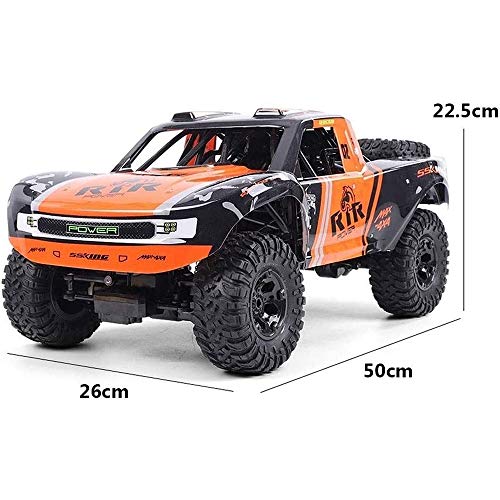 JYXMY Grandes coches de RC eléctrico del camión todo terreno impermeable de 2,4 GHz 1: 8 RTR alta velocidad coche teledirigido campo a través impermeable Monster Truck deriva del truco del juguete for