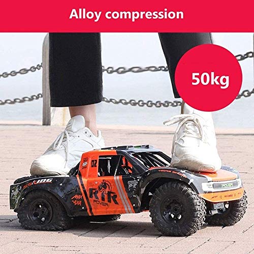 JYXMY Grandes coches de RC eléctrico del camión todo terreno impermeable de 2,4 GHz 1: 8 RTR alta velocidad coche teledirigido campo a través impermeable Monster Truck deriva del truco del juguete for