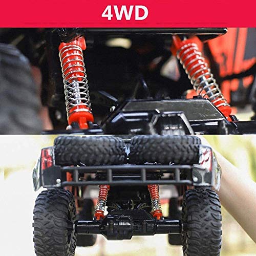 JYXMY Grandes coches de RC eléctrico del camión todo terreno impermeable de 2,4 GHz 1: 8 RTR alta velocidad coche teledirigido campo a través impermeable Monster Truck deriva del truco del juguete for