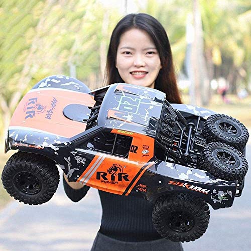 JYXMY Grandes coches de RC eléctrico del camión todo terreno impermeable de 2,4 GHz 1: 8 RTR alta velocidad coche teledirigido campo a través impermeable Monster Truck deriva del truco del juguete for