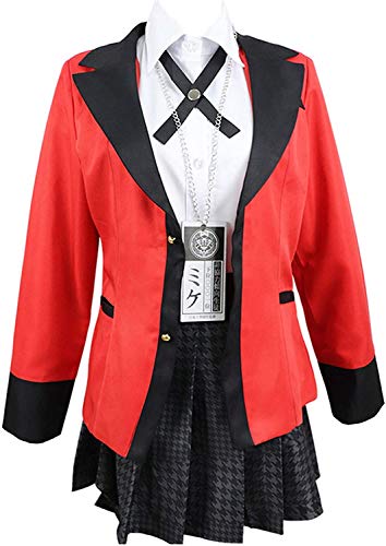 Kakegurui Jabami Yumeko Disfraces Yomoduki Runa Naranja Conejo Abrigo Largo Cosplay Señoras Niña Linda Chaqueta con Capucha