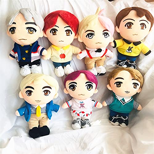 KANGDILE BTS Bangtan Boys Peluche Muñeca Juguete Estrellas Coreanas Jimin JIN Suga Jung Kook V Action Figure Toys Fans Regalos de cumpleaños for niños ( Color : J-Hope , Height : 25cm )