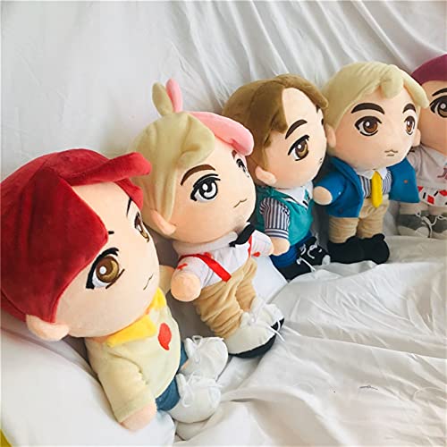 KANGDILE BTS Bangtan Boys Peluche Muñeca Juguete Estrellas Coreanas Jimin JIN Suga Jung Kook V Action Figure Toys Fans Regalos de cumpleaños for niños ( Color : J-Hope , Height : 25cm )