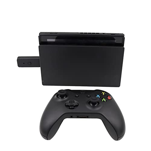 KAQQ Wireless Bluetooth Gamepad Receiver USB Converter For PS4 Adapter PC Converter (Black)