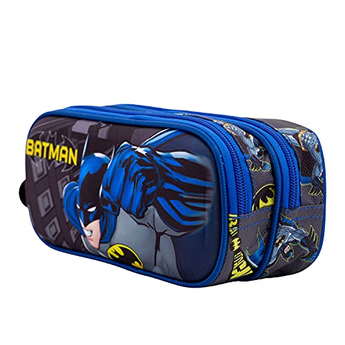 KARACTERMANIA Batman Fist-Estuche Portatodo 3D Doble, Gris