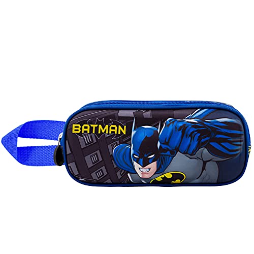 KARACTERMANIA Batman Fist-Estuche Portatodo 3D Doble, Gris