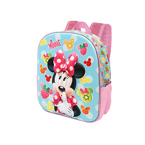 Karactermania Minnie Mouse Frutas - Mochila 3D Pequeña, Multicolor