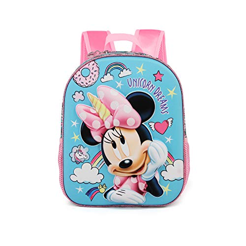 Karactermania Minnie Mouse Unicornio - Mochila 3D Pequeña, Multicolor