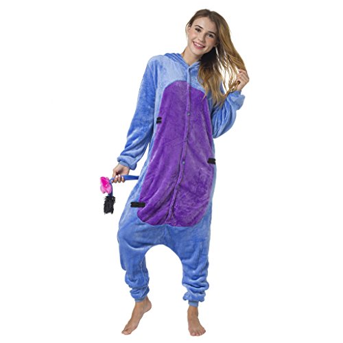 Katara-(10+ Modelos) Disney Winnie Puuh Kigurumi Pijamas Disfraz Animal Halloween Adultos, color burro, Talla 145-155cm (1744) , color/modelo surtido