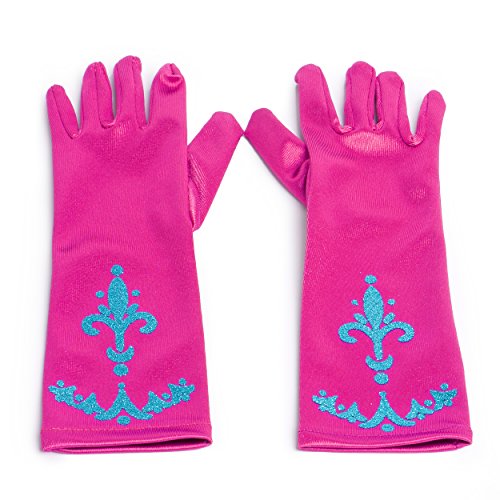 Katara 1098 - Guantes de Princesa - Accessorio de Disfraz Halloween, Carnaval, Cumpleaños - Niñas de 2-9 Años, Rosa