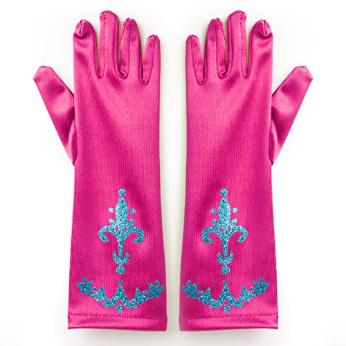 Katara 1098 - Guantes de Princesa - Accessorio de Disfraz Halloween, Carnaval, Cumpleaños - Niñas de 2-9 Años, Rosa