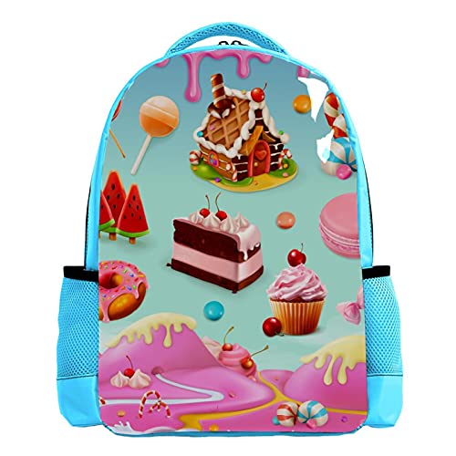 KeepCart mochila mochila mochila mochila escolar ocio senderismo escuela de mochilero aprender ligero y lindo al aire libre Postres Cake Candy Cream Sweet