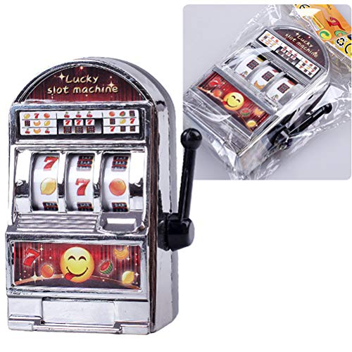 Kenyaw Mini Fruit Slot Machine Lucky Jackpot Arcade One Arit Bandit Slot Fruit Machine Money Box Toy Regalo De Cumpleaños