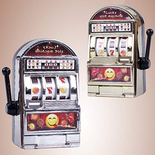 Kenyaw Mini Fruit Slot Machine Lucky Jackpot Arcade One Arit Bandit Slot Fruit Machine Money Box Toy Regalo De Cumpleaños