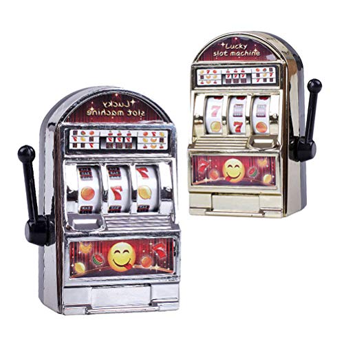 Kenyaw Mini Fruit Slot Machine Lucky Jackpot Arcade One Arit Bandit Slot Fruit Machine Money Box Toy Regalo De Cumpleaños