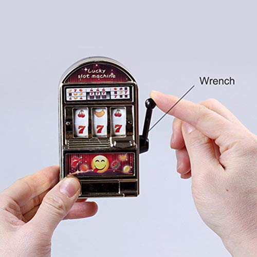 Kenyaw Mini Fruit Slot Machine Lucky Jackpot Arcade One Arit Bandit Slot Fruit Machine Money Box Toy Regalo De Cumpleaños