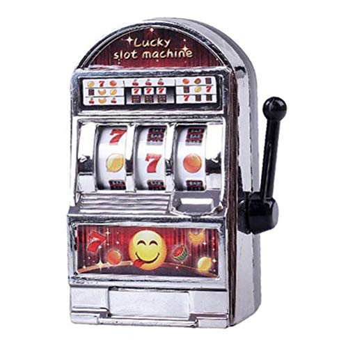 Kenyaw Mini Fruit Slot Machine Lucky Jackpot Arcade One Arit Bandit Slot Fruit Machine Money Box Toy Regalo De Cumpleaños